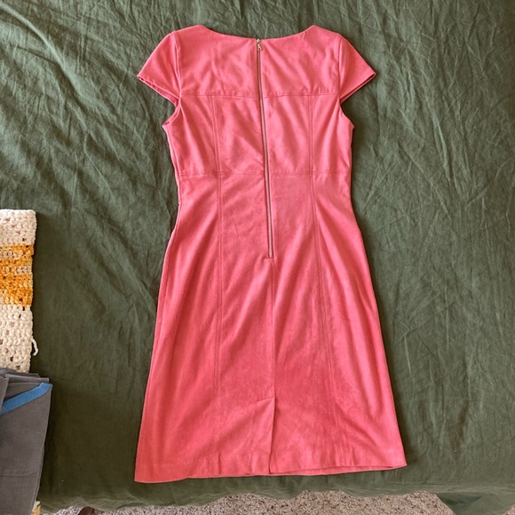 Nanette Lepore salmon suede dress 4 - Picture 2 of 6